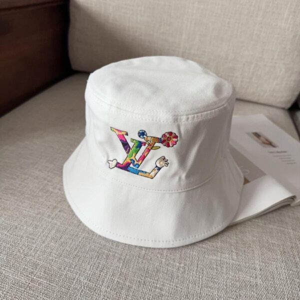 repliche,replica,perfette,siti di,affidabili,migliori siti,dove comprare,1:1,scarpe da ginnastica Cappello a secchiello singolo ricamato originale Louis Vuitton per uomo e donna