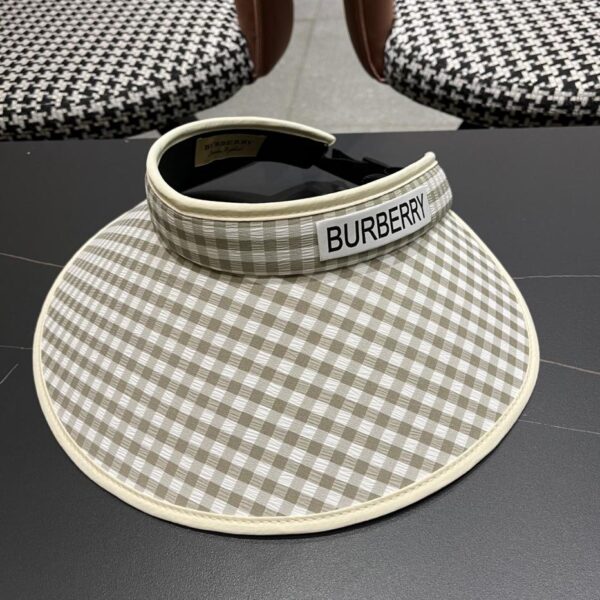 repliche,replica,perfette,siti di,affidabili,migliori siti,dove comprare,1:1,scarpe da ginnastica Cappello da sole a tesa larga Burberry Nuovo cappello da sole con motivo pied de poule da donna