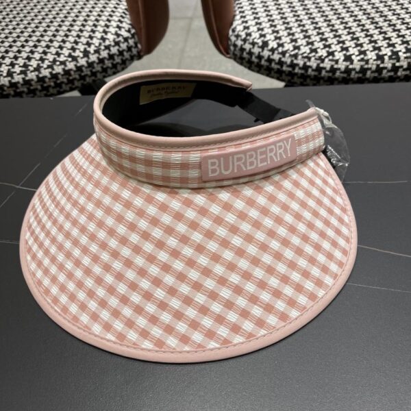 repliche,replica,perfette,siti di,affidabili,migliori siti,dove comprare,1:1,scarpe da ginnastica Cappello da sole a tesa larga Burberry Nuovo cappello da sole con motivo pied de poule da donna