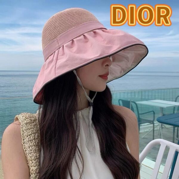 repliche,replica,perfette,siti di,affidabili,migliori siti,dove comprare,1:1,scarpe da ginnastica Cappello di protezione solare con colla colorata DIOR Letter