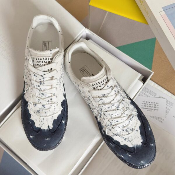 repliche,replica,perfette,siti di,affidabili,migliori siti,dove comprare,1:1,scarpe da ginnastica Scarpe Dexterity in tela con graffiti a getto d’inchiostro Maison Margiela MM6 Couples