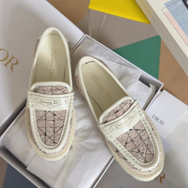 repliche,replica,perfette,siti di,affidabili,migliori siti,dove comprare,1:1,scarpe da ginnastica Mocassini DIOR in tweed con suola spessa e motivo a quadri in rattan della serie Boy, versione top