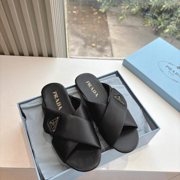 G0286 ultima serie PRADA pantofole Birkenstock incrociate