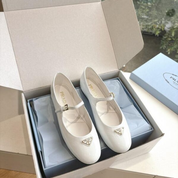 G887 PRADA, ultime novità per la primavera e l'estate, ballerine Mary Jane