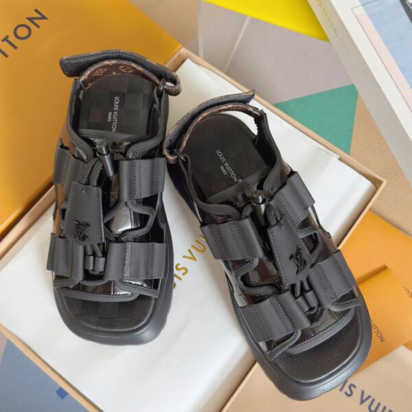 Sandali da donna Louis Vuitton Chameleon Comfort Series con suola spessa e presbiopia, versione top