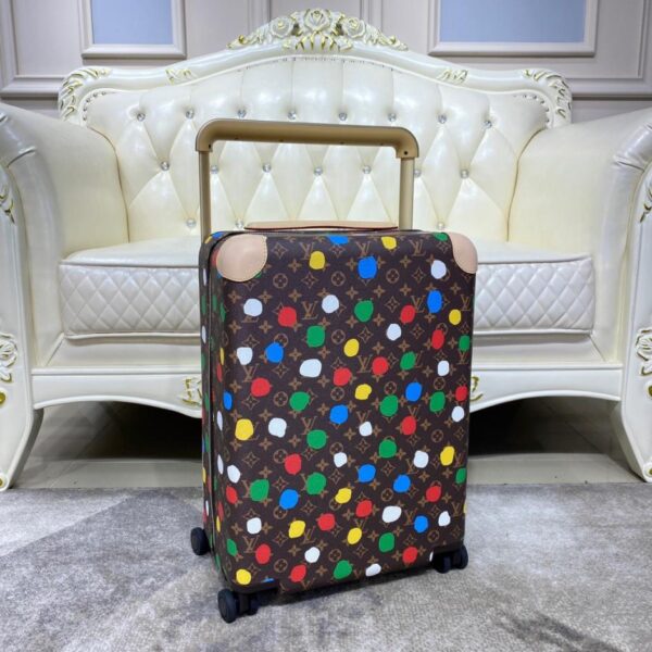 repliche,replica,perfette,siti di,affidabili,migliori siti,dove comprare,1:1,scarpe da ginnastica Valigia trolley/borsa da viaggio Louis Vuitton di alta qualità, in pelle con cambio colore, con serratura personalizzata, ruote universali da 20 pollici (388WT)