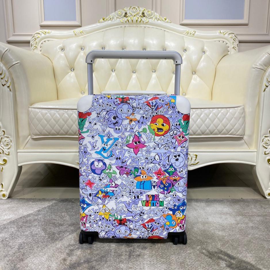 repliche,replica,perfette,siti di,affidabili,migliori siti,dove comprare,1:1,scarpe da ginnastica Valigia trolley/borsa da viaggio Louis Vuitton di alta qualità in pelle con cambio colore, ruote universali con serratura personalizzata da 20 pollici (SBSQ1)