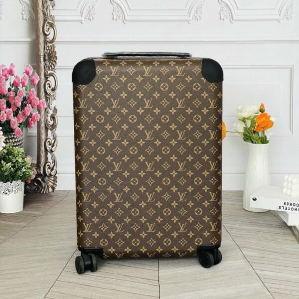 Louis Vuitton [versione di alta gamma da 55 cm, in vera pelle] Valigia trolley a quattro ruote HORIZON/borsa da viaggio da 20 pollici (UY12U)