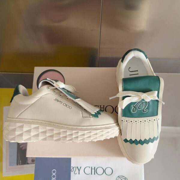 repliche,replica,perfette,siti di,affidabili,migliori siti,dove comprare,1:1,scarpe da ginnastica Scarpe sportive casual con suola spessa staccabili modello JimmChoo JC x Malbon da donna, versione top (KM3AN)