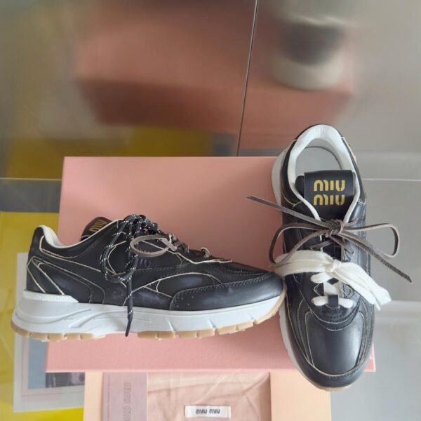 Miu Miu, ultime sneakers casual da coppia in stile retr貌, versione top (BN3OT)