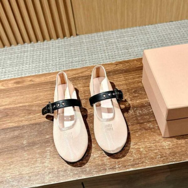 repliche,replica,perfette,siti di,affidabili,migliori siti,dove comprare,1:1,scarpe da ginnastica Ballerine in rete Miu Miu (9RNIY)