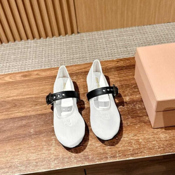 repliche,replica,perfette,siti di,affidabili,migliori siti,dove comprare,1:1,scarpe da ginnastica Ballerine in rete Miu Miu (UC1ZI)