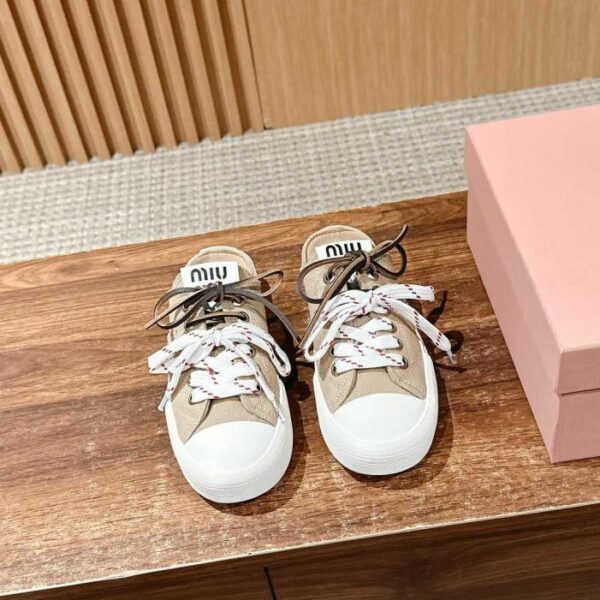 repliche,replica,perfette,siti di,affidabili,migliori siti,dove comprare,1:1,scarpe da ginnastica Scarpe casual in tela Miu Miu Retro Biscuit (EONOM)