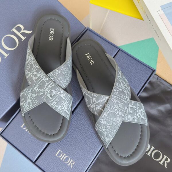 Sandali da spiaggia Dior Alias 鈥嬧€媎a uomo, con cinturini incrociati, ultima collezione, versione top (9HMS2)
