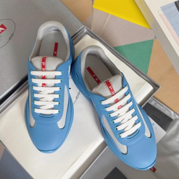 repliche,replica,perfette,siti di,affidabili,migliori siti,dove comprare,1:1,scarpe da ginnastica Sneakers casual da uomo Prada America’s Cup Series in pelle verniciata e mesh, versione top (BWSHC)