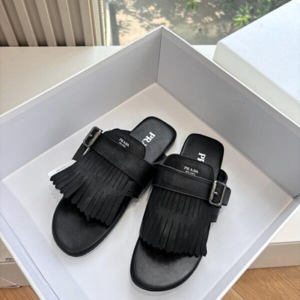 repliche,replica,perfette,siti di,affidabili,migliori siti,dove comprare,1:1,scarpe da ginnastica G036 Pantofole a mezzaluna retr貌 Prada di alta qualit脿 (6OQWX)