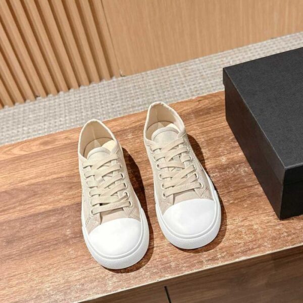 repliche,replica,perfette,siti di,affidabili,migliori siti,dove comprare,1:1,scarpe da ginnastica Scarpe Prada primavera/estate in tela color biscotto (4(9LOD1)