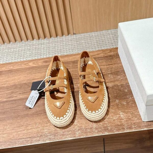 repliche,replica,perfette,siti di,affidabili,migliori siti,dove comprare,1:1,scarpe da ginnastica Scarpe Mary Jane in rafia Prada (F4TXB)