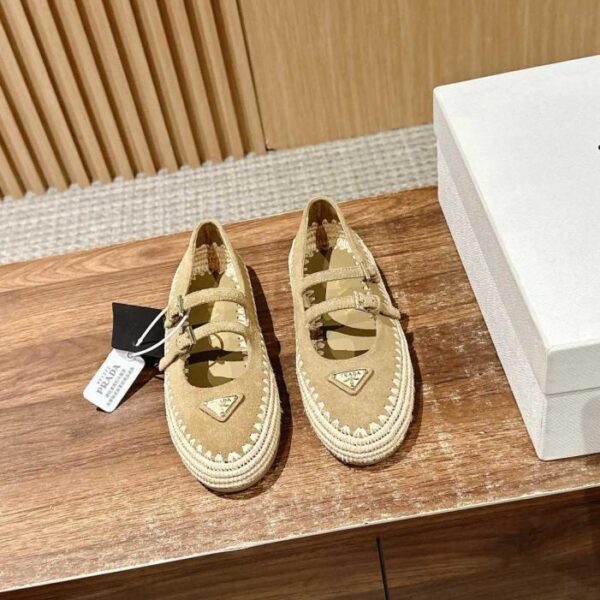 repliche,replica,perfette,siti di,affidabili,migliori siti,dove comprare,1:1,scarpe da ginnastica Scarpe Mary Jane in rafia Prada (L)