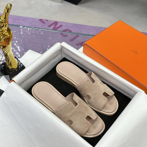 repliche,replica,perfette,siti di,affidabili,migliori siti,dove comprare,1:1,scarpe da ginnastica La versione pi霉 pregiata delle pantofole con plateau H-slippers, realizzate a mano, con suola spessa, firmata Herm猫s (3EXDD)