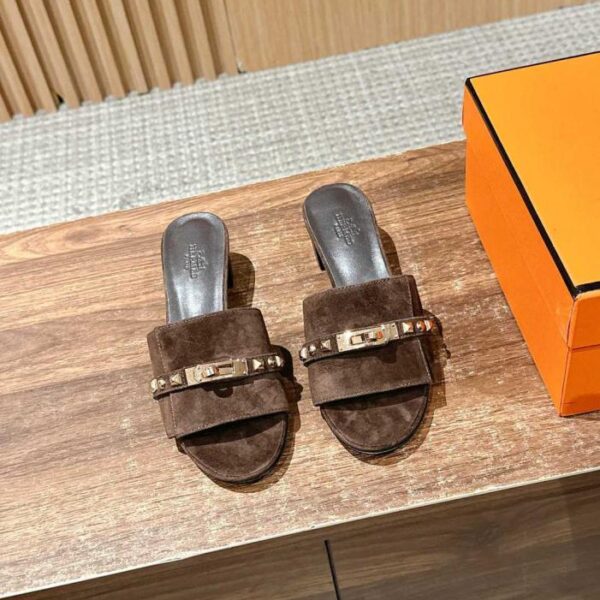 repliche,replica,perfette,siti di,affidabili,migliori siti,dove comprare,1:1,scarpe da ginnastica Pantofole Hermes Kelly con fibbia nuove (8T9VR)