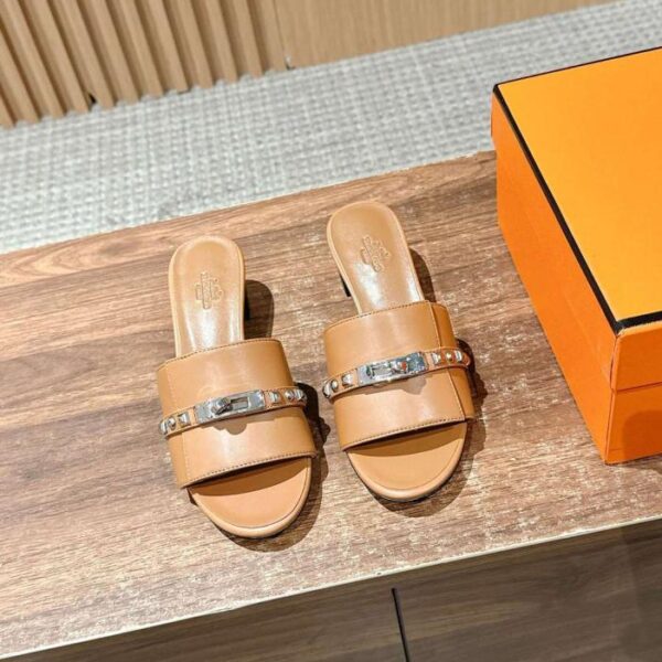 repliche,replica,perfette,siti di,affidabili,migliori siti,dove comprare,1:1,scarpe da ginnastica Pantofole Hermes Kelly con fibbia nuove (SZ631)