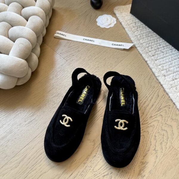 repliche,replica,perfette,siti di,affidabili,migliori siti,dove comprare,1:1,scarpe da ginnastica Mocassini Chanel autunno e inverno, versione mezza pantofola (RDR2N)