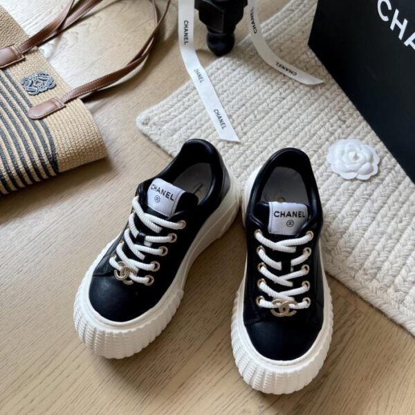 repliche,replica,perfette,siti di,affidabili,migliori siti,dove comprare,1:1,scarpe da ginnastica Sneakers Chanel con suola spessa, versione top, primavera/estate (4HIMP)