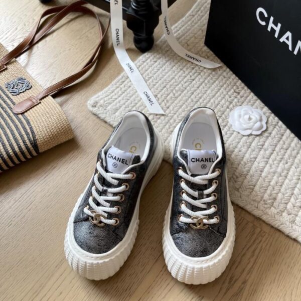 repliche,replica,perfette,siti di,affidabili,migliori siti,dove comprare,1:1,scarpe da ginnastica Sneakers Chanel con suola spessa, versione top, primavera/estate (57NUM)