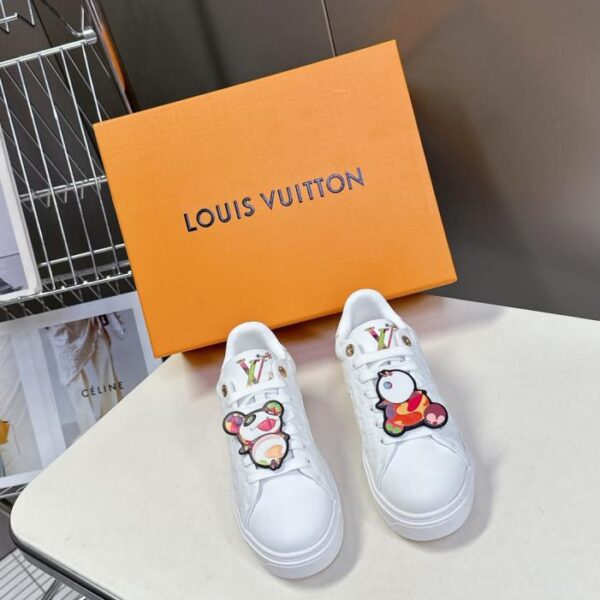 repliche,replica,perfette,siti di,affidabili,migliori siti,dove comprare,1:1,scarpe da ginnastica Scarpe bianche da coppia Louis Vuitton (8JV12)