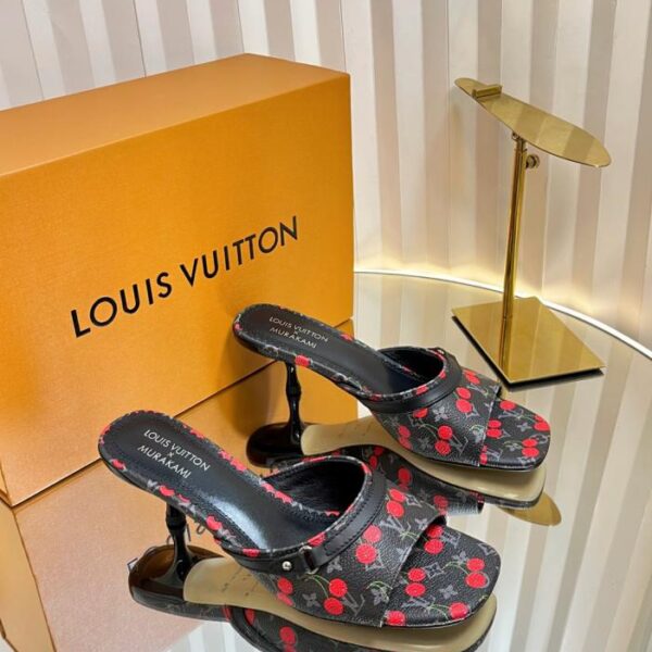 repliche,replica,perfette,siti di,affidabili,migliori siti,dove comprare,1:1,scarpe da ginnastica Louis Vuitton Summer Limited, pantofole piatte stile ciliegia con tacco alto, serie di scarpe da ballo (W8TCR)