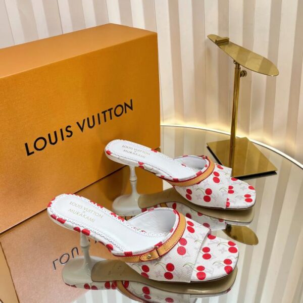 repliche,replica,perfette,siti di,affidabili,migliori siti,dove comprare,1:1,scarpe da ginnastica Louis Vuitton Summer Limited, pantofole piatte stile ciliegia con tacco alto, scarpe da ballo della serie (YSIGT)