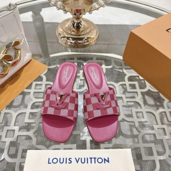 repliche,replica,perfette,siti di,affidabili,migliori siti,dove comprare,1:1,scarpe da ginnastica Pantofole Louis Vuitton con stampa a quadri, ultimo modello, modello principale, versione top (6M3Q6)