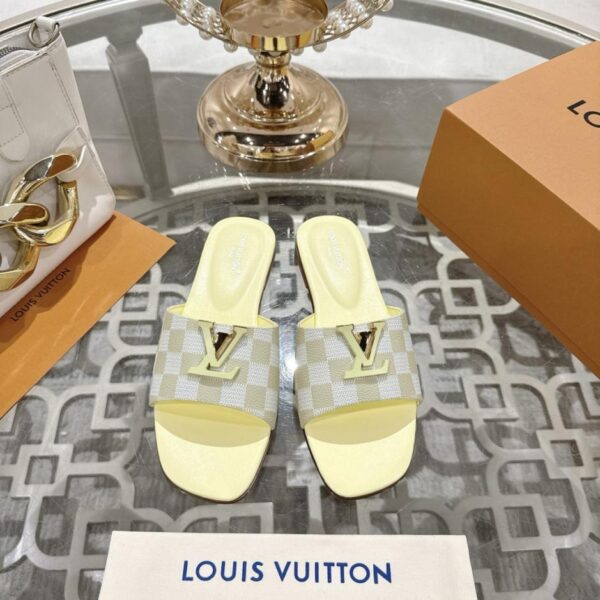 repliche,replica,perfette,siti di,affidabili,migliori siti,dove comprare,1:1,scarpe da ginnastica Pantofole Louis Vuitton con stampa a quadri, ultimo modello, modello principale, versione superiore (OSF8O)