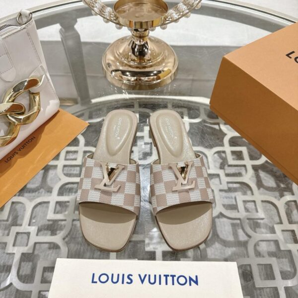 repliche,replica,perfette,siti di,affidabili,migliori siti,dove comprare,1:1,scarpe da ginnastica Pantofole Louis Vuitton con stampa a quadri, ultimo modello, modello principale, versione superiore (XQF1A)
