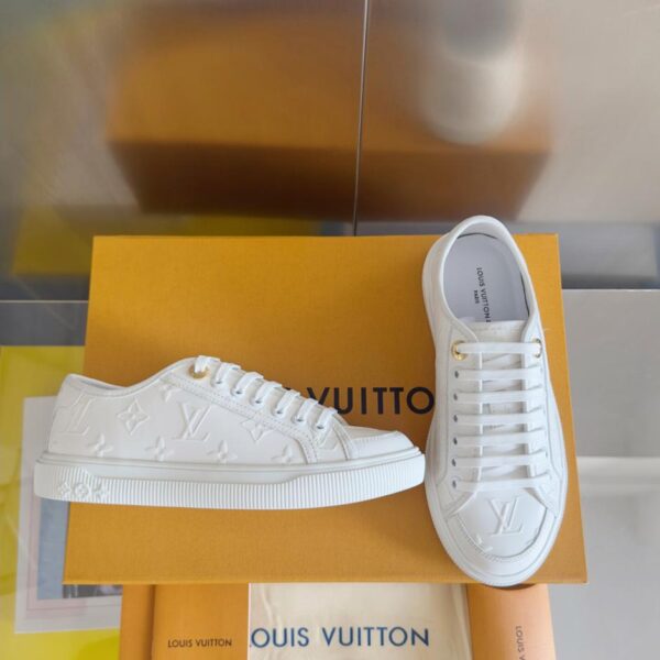 repliche,replica,perfette,siti di,affidabili,migliori siti,dove comprare,1:1,scarpe da ginnastica L’ultima serie Lagoon di Louis Vuitton, denim con suola spessa, monogramma in rilievo, scarpe sportive casual con suola spessa, scarpe da skateboard, versione top (KVNBC)