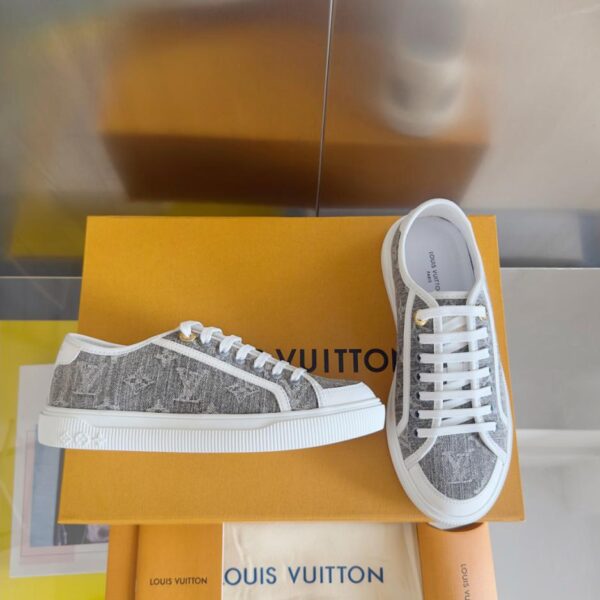 repliche,replica,perfette,siti di,affidabili,migliori siti,dove comprare,1:1,scarpe da ginnastica L’ultima serie Lagoon di Louis Vuitton, denim con suola spessa, monogramma in rilievo, scarpe sportive casual con suola spessa, scarpe da skateboard, versione top (TES2U)