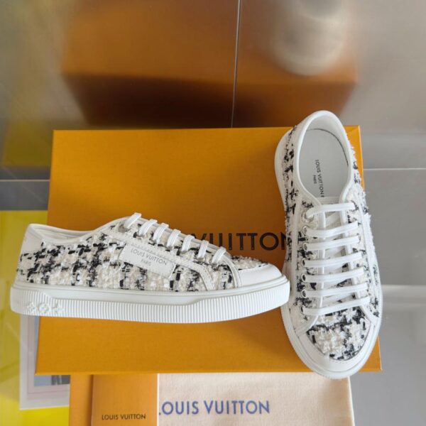 repliche,replica,perfette,siti di,affidabili,migliori siti,dove comprare,1:1,scarpe da ginnastica L’ultima serie Lagoon di Louis Vuitton, denim con suola spessa, monogramma in rilievo, scarpe sportive casual con suola spessa, scarpe da skateboard, versione top (WZSXM)