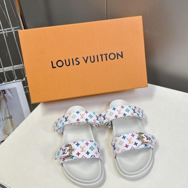 repliche,replica,perfette,siti di,affidabili,migliori siti,dove comprare,1:1,scarpe da ginnastica Ciabatte e sandali firmati Louis Vuitton x TM Takashi Murakami (O4IEK)