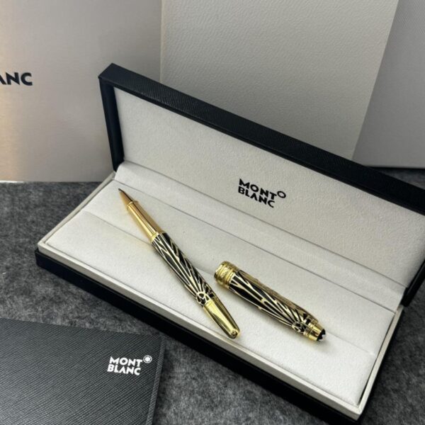 repliche,replica,perfette,siti di,affidabili,migliori siti,dove comprare,1:1,scarpe da ginnastica Nuova penna Montblanc Meisterstuck Series, edizione speciale bicolore, con firma in rilievo in oro rosso (XDYIA)