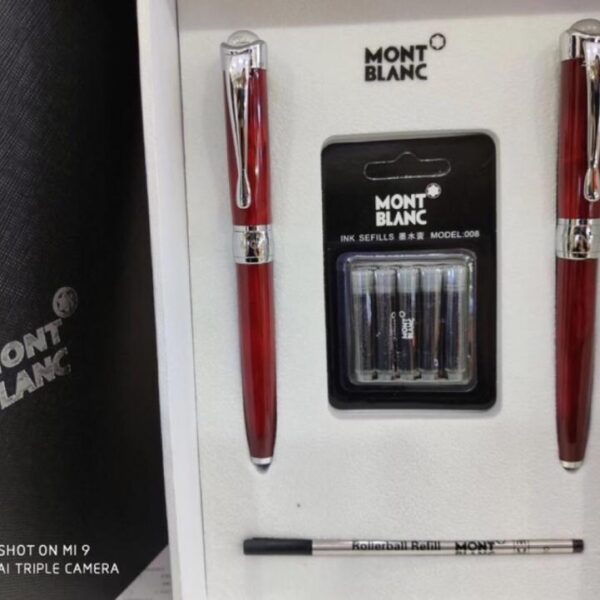 repliche,replica,perfette,siti di,affidabili,migliori siti,dove comprare,1:1,scarpe da ginnastica [Nuovo set regalo di penne per coppie] Set combinato di penna Mont Blanc Signature e penna stilografica (W6C9S)