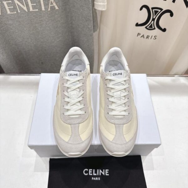 repliche,replica,perfette,siti di,affidabili,migliori siti,dove comprare,1:1,scarpe da ginnastica Scarpe sportive casual con lacci e logo nuovo CELINE, versione alta, scarpe da corsa leggere, scarpe bianche (224UM)