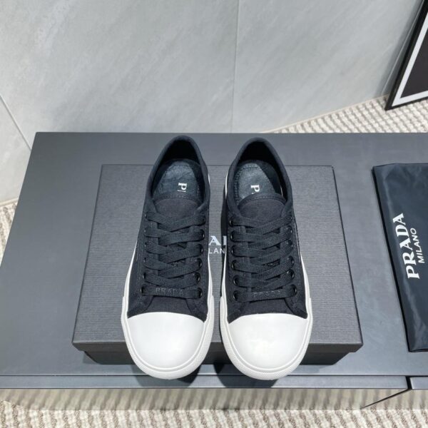 repliche,replica,perfette,siti di,affidabili,migliori siti,dove comprare,1:1,scarpe da ginnastica 《Edizione esclusiva》Scarpe casual estive in tela con plateau PRADA (UI3FA)
