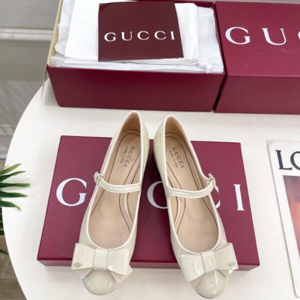 Gucci Primavera/Estate New Classic Double G Bow Mary Jane Shoes (MNFKV)