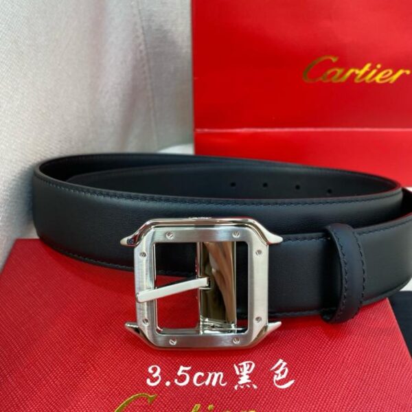 repliche,replica,perfette,siti di,affidabili,migliori siti,dove comprare,1:1,scarpe da ginnastica Cintura con fibbia ad ardiglione Cartier Cintura double face in pelle nera e marrone con logo Cartier (XLZL5)