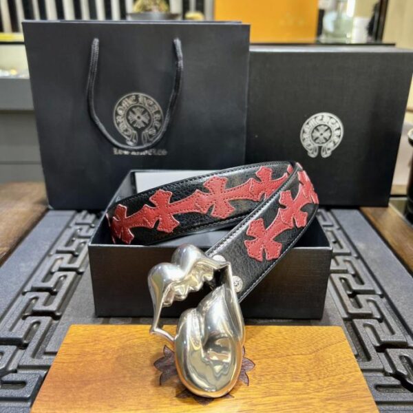 repliche,replica,perfette,siti di,affidabili,migliori siti,dove comprare,1:1,scarpe da ginnastica Cintura rossa “Disassembly” con linguetta e logo Rolling Stone, con fibbia in ottone originale in pelle di vacchetta cerata, placcata in argento 925 (GTVVK)