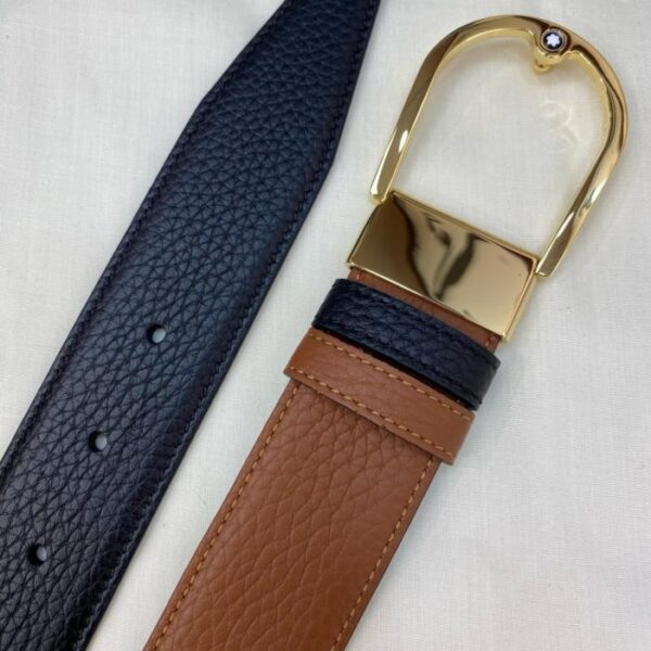 repliche,replica,perfette,siti di,affidabili,migliori siti,dove comprare,1:1,scarpe da ginnastica Cintura business casual Montblanc in pelle bovina pieno fiore larga 3,5 cm (UXQHG)