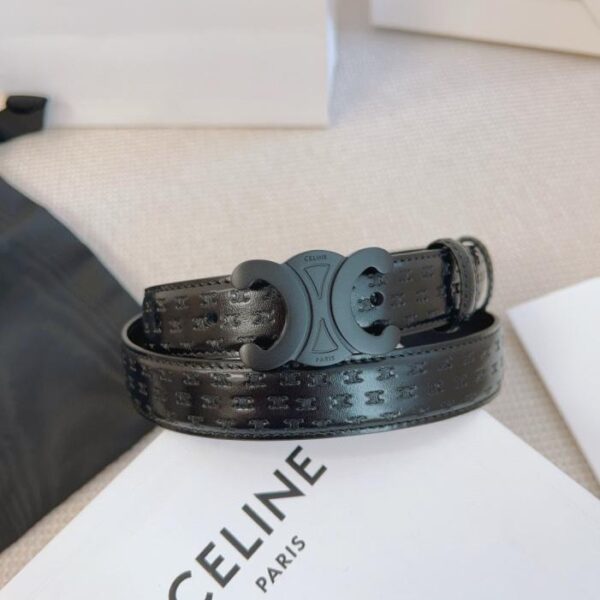 repliche,replica,perfette,siti di,affidabili,migliori siti,dove comprare,1:1,scarpe da ginnastica Cintura CELINE stile bancone, larghezza 2,5 cm, primo strato originale in pelle di vitello (3WGHD)