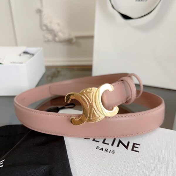 repliche,replica,perfette,siti di,affidabili,migliori siti,dove comprare,1:1,scarpe da ginnastica Cintura da donna CELINE rosa, larghezza 2,4 cm, cucita a mano (9F3TT)