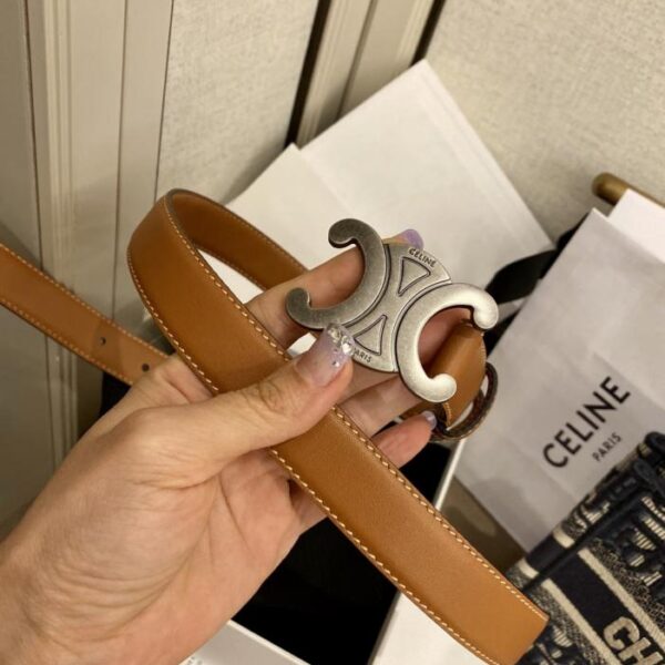 repliche,replica,perfette,siti di,affidabili,migliori siti,dove comprare,1:1,scarpe da ginnastica Cintura CELINE Arc de Triomphe da 2,5 mm in pelle bovina importata di prima qualità (HSV3M)